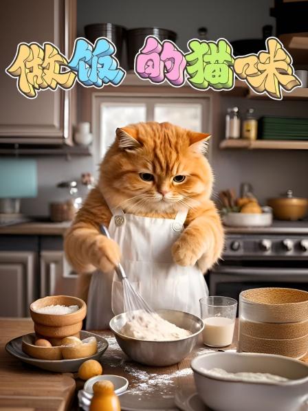 做饭的猫咪