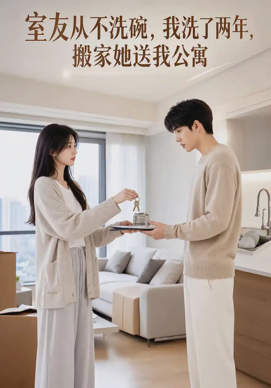室友从不洗碗,我洗了两年,搬家她送我公寓